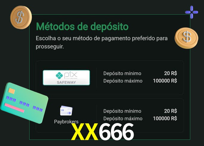 O cassino XX666 oferece uma grande variedade de métodos de pagamento