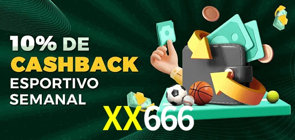 10% de bônus de cashback na XX666
